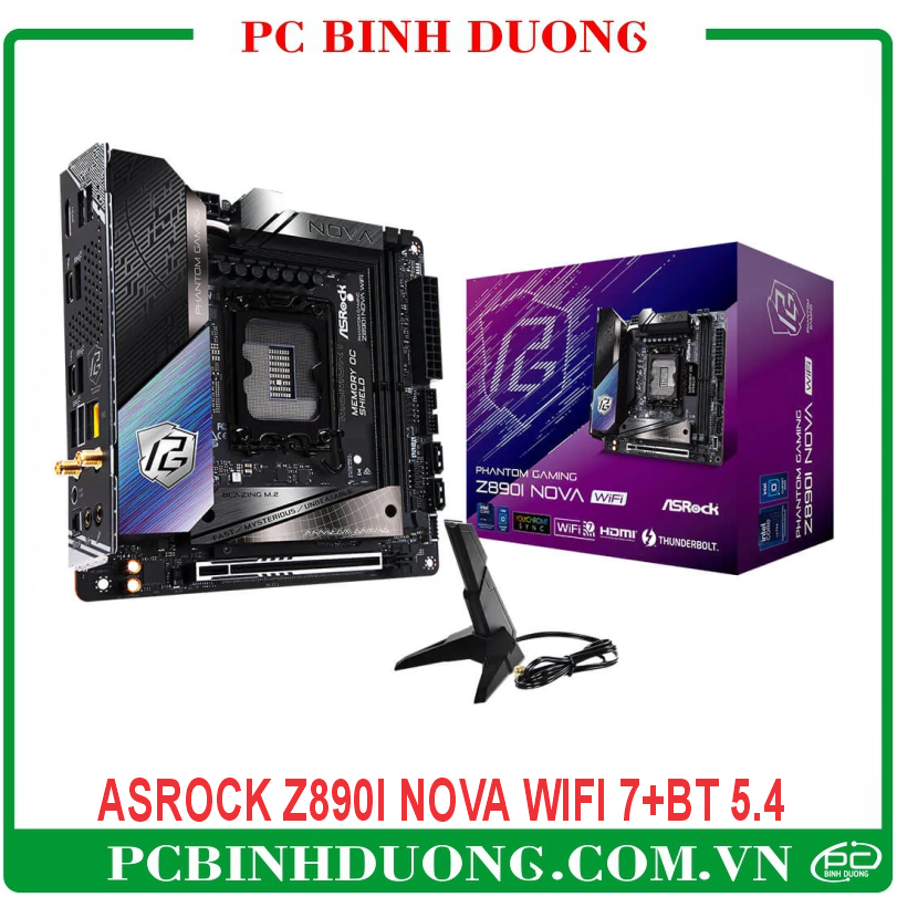 Mainboard ASRock Z890I NOVA WIFI DDR5/Wifi 7/Bluetooth 5.4