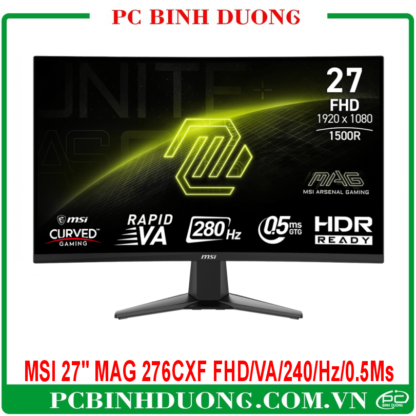 Màn Hình Cong MSI 27" MAG 276CXF FHD/VA/280Hz/0.5Ms